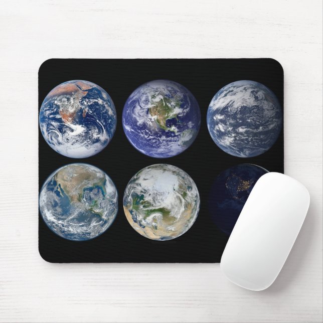 Bildvergleich der ikonischen Ansichten des Planete Mousepad (Mit Mouse)