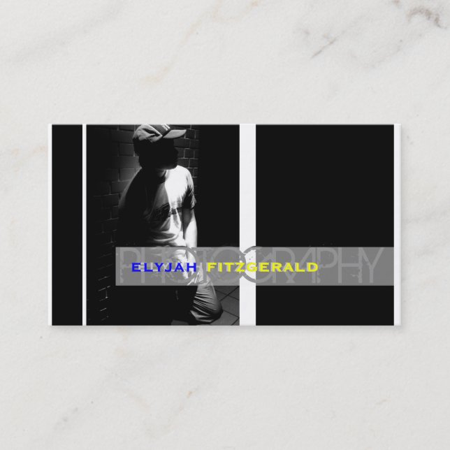 Bildvorlage, Farbpalette+DIY Schriftart Visitenkarte (Vorderseite)