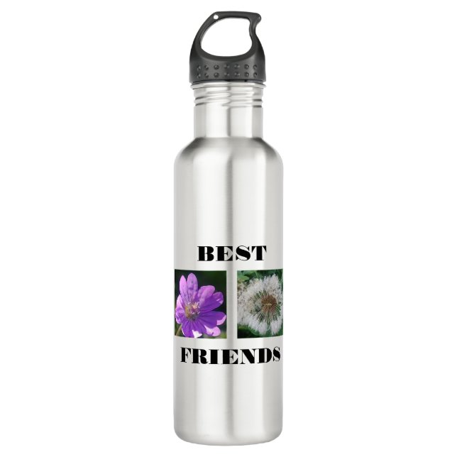 Bildvorlage für die besten Freunde Edelstahlflasche (Vorderseite)