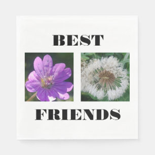 Bildvorlage für die besten Freunde Serviette