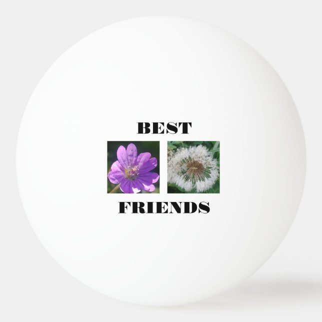 Bildvorlage für die besten Freunde Tischtennisball (Vorderseite)