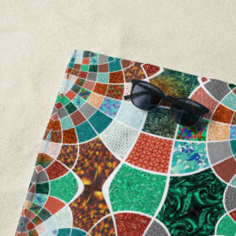 Bildwiederholung mit leichter Fraktal-Wirkung Strandtuch