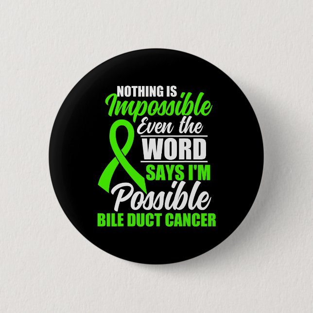 Bile Duct Cancer Awareness 2 Button (Vorderseite)