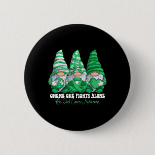 Bile Duct Cancer Awareness Month Green Ribbon Gno Button