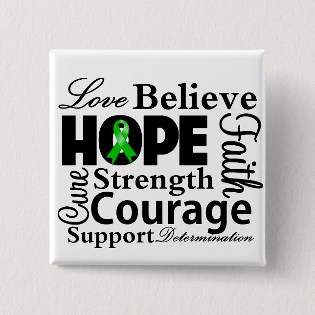 Bile Duct Cancer Collage of Hope Button (Vorderseite)