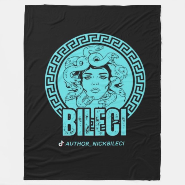 Bileci-Logo Fleecedecke (Vorderseite)