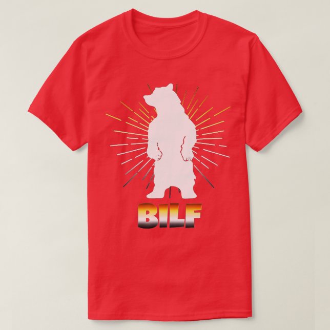 BILF Gay Bear Pride  Funny LGB Bears Grizzly Gift  T-Shirt (Design vorne)