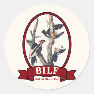 BILF RUNDER AUFKLEBER
