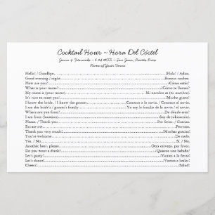 Bilingual Cocktail Hour Conversation Starter
