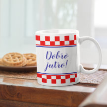 Bilingual Kroatisch Guten Morgen Dobro Jutro Tasse