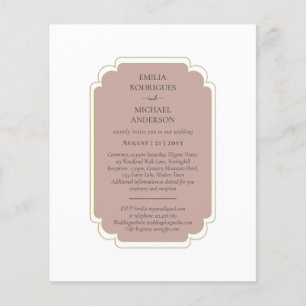 Bilingual Spanish Boda Budget Wedding Flyer