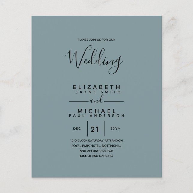 Bilingual Spanish BODA English Wedding (Vorderseite)
