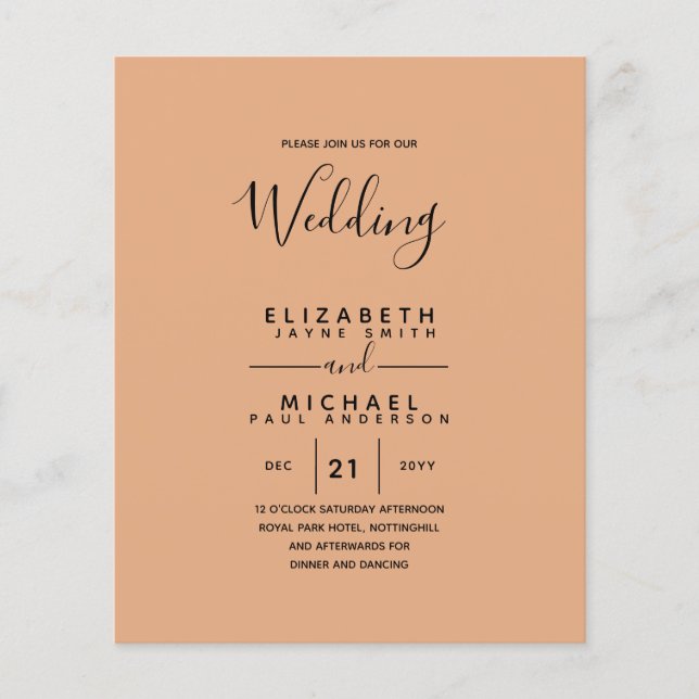 Bilingual Spanish BODA English Wedding (Vorderseite)