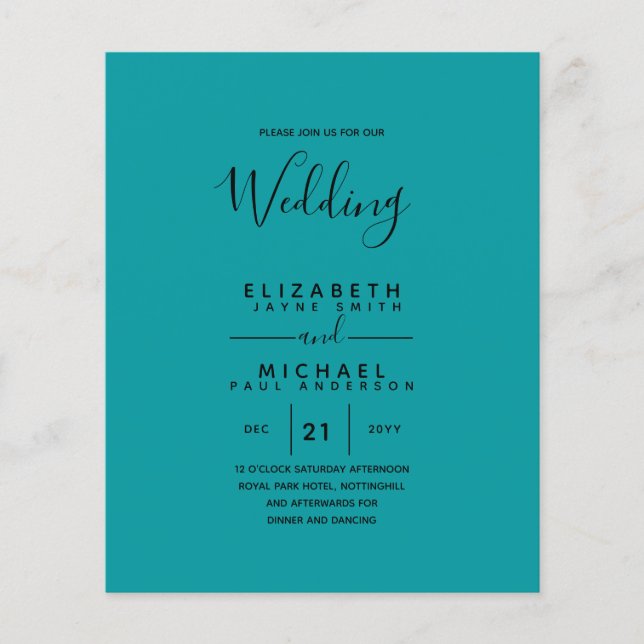 Bilingual Spanish BODA English Wedding (Vorderseite)