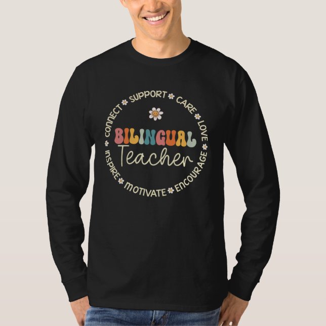 Bilingual Teacher Appreciation Week Back to School T-Shirt (Vorderseite)