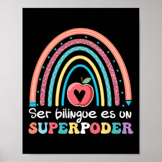 Bilingual zu sein ist ein Superheld Ck To School S Poster