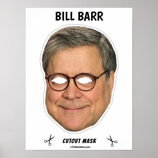 BILL BARR Halloween Mask Poster (Vorne)