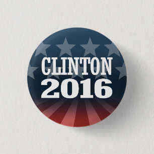 BILL CLINTON 2016 BUTTON