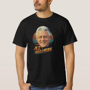 Bill Clinton 42 Retro-Politik-T-Shirt T-Shirt