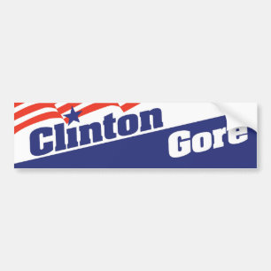 Bill Clinton Al Gore Autoaufkleber 1992
