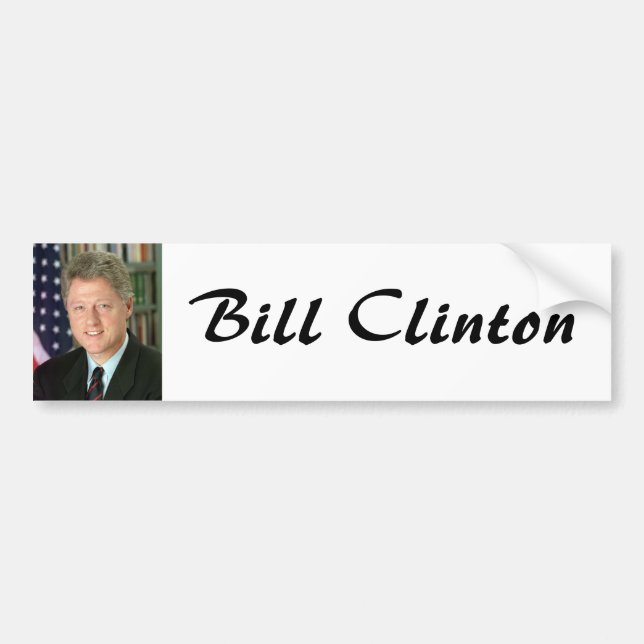 Bill Clinton Autoaufkleber (Vorne)