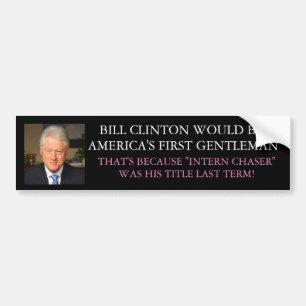 BILL CLINTON AUTOAUFKLEBER