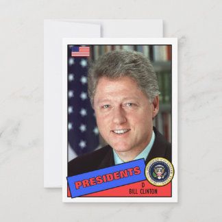 Bill Clinton Baseball Card