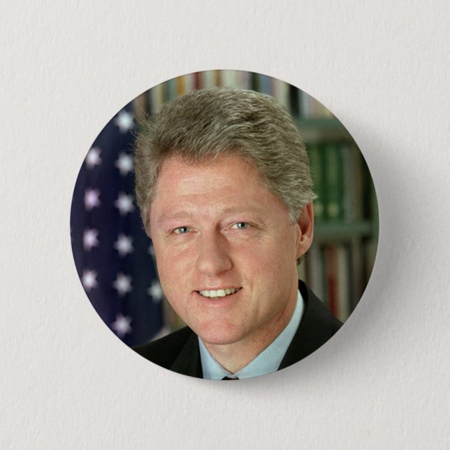 Bill Clinton Button (Vorderseite)