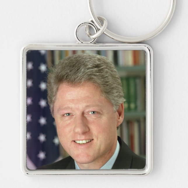 Bill Clinton Demokratischer Präsident Weißes Haus Schlüsselanhänger (Vorne)