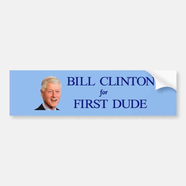 Bill Clinton erster Typ-Autoaufkleber 2016 Autoaufkleber (Vorne)