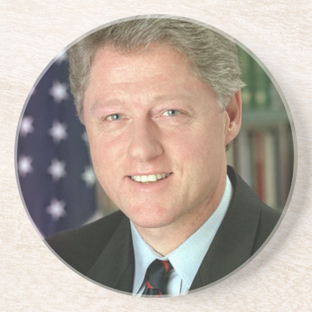 Bill Clinton Getränkeuntersetzer (Vorne)