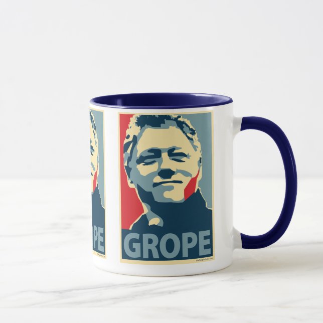 Bill Clinton - Herumtasten: OHP Tasse (Rechts)