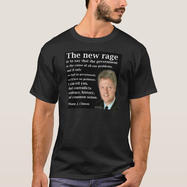 Bill Clinton kein Regierungsziffer T-Shirt (Vorderseite)