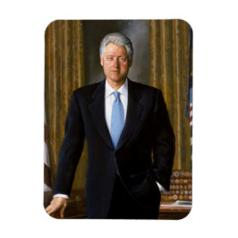 Bill Clinton Offiziell Portrait Magnet