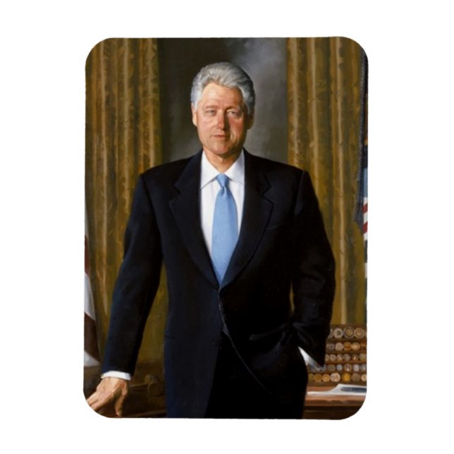 Bill Clinton Offiziell Portrait Magnet (Vertikal)
