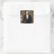 Bill Clinton Offiziell White House Portrait Quadratischer Aufkleber (Tasche)