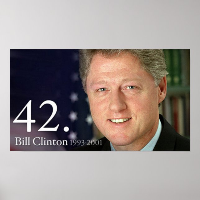 Bill Clinton Poster (Vorne)