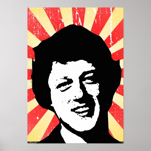 Bill Clinton Rettro Poster (Vorne)
