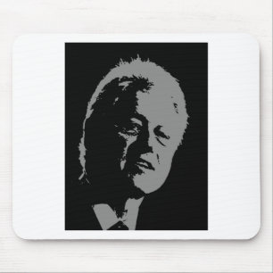 Bill Clinton Silhouette Mousepad