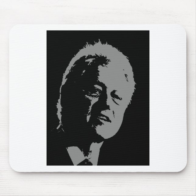 Bill Clinton Silhouette Mousepad (Vorne)