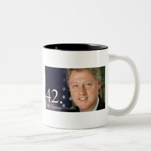 Bill Clinton Zweifarbige Tasse