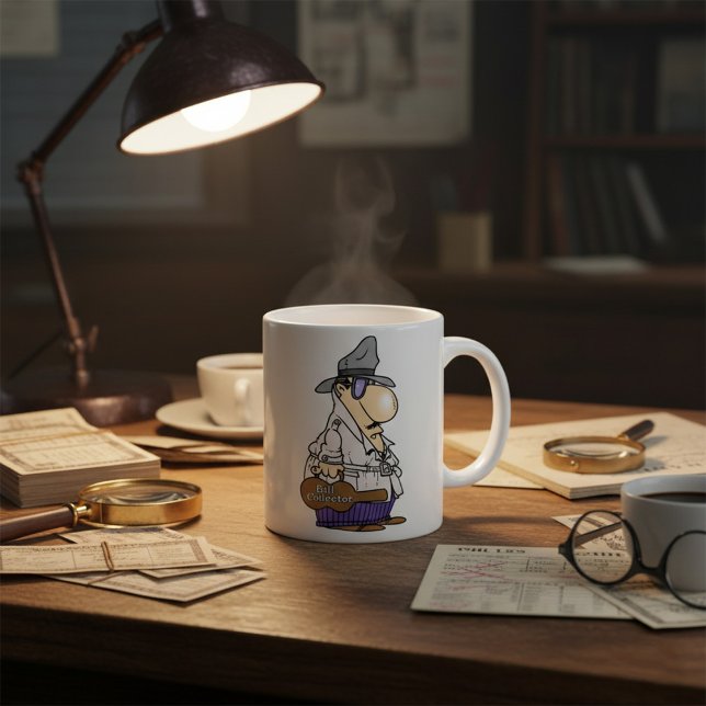 Bill Collector Schulden Person Kaffee Tasse (Von Creator hochgeladen)