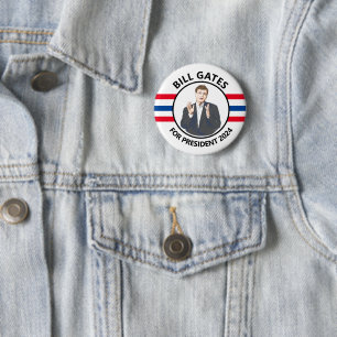 Bill Gates für Präsident 2024 Button
