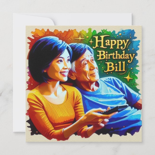 BILL~ Geburtstagskarte ~ Freizeitzeit ~ (Vorderseite)