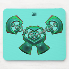 BILL~ Multiple Green ~ BIZARRE Fraktal ~ Mousepad
