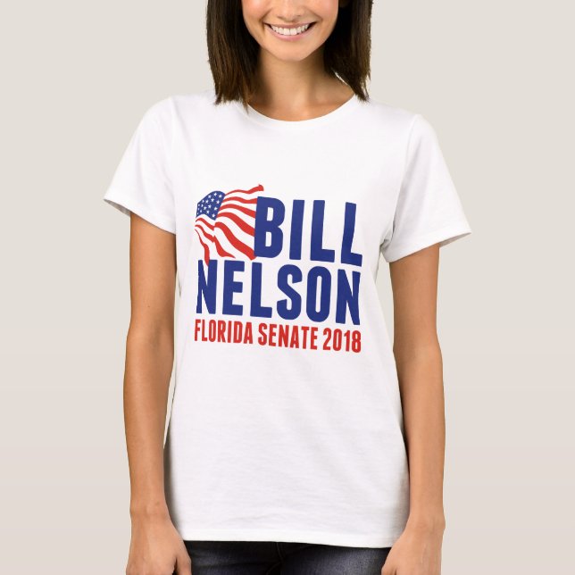 Bill Nelson für Florida-Senator 2018 T-Shirt (Vorderseite)