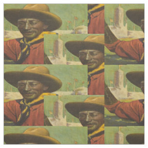 Bill Pickett Black Cowboy Steer Wrestler Fabric Stoff