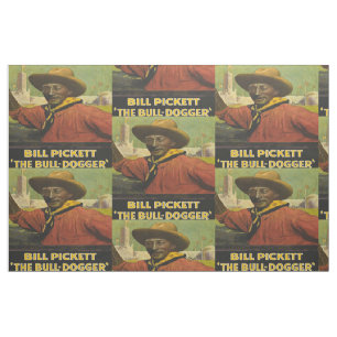 Bill Pickett Black Cowboy The SteerWrestler Fabric Stoff
