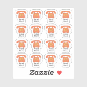 Bill Planner-Utility Bill Tracker Planer Aufkleber