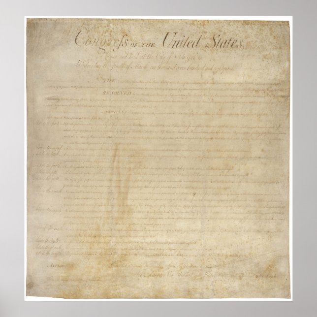 Bill-Rights-Poster Poster (Vorne)